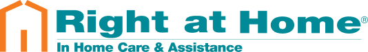 Teal logo that says Right at Home